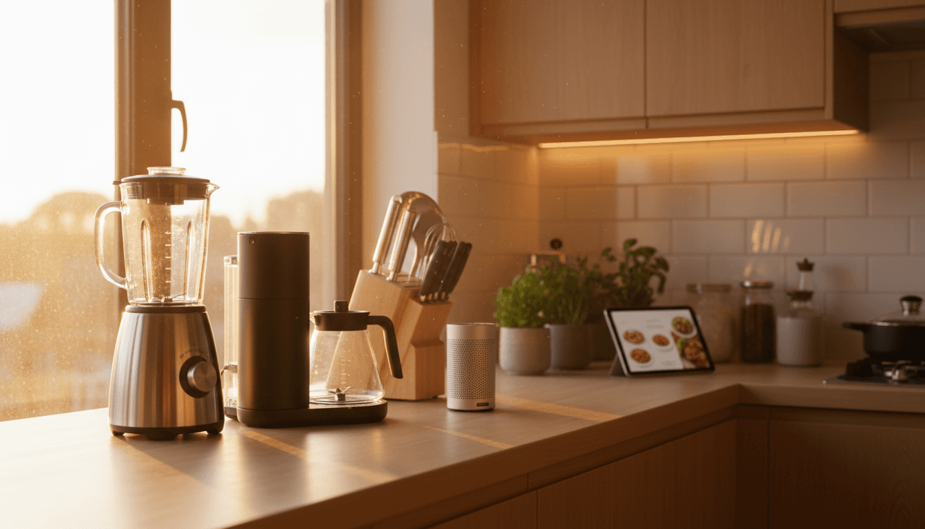 Modern home appliances and kitchen gadgets