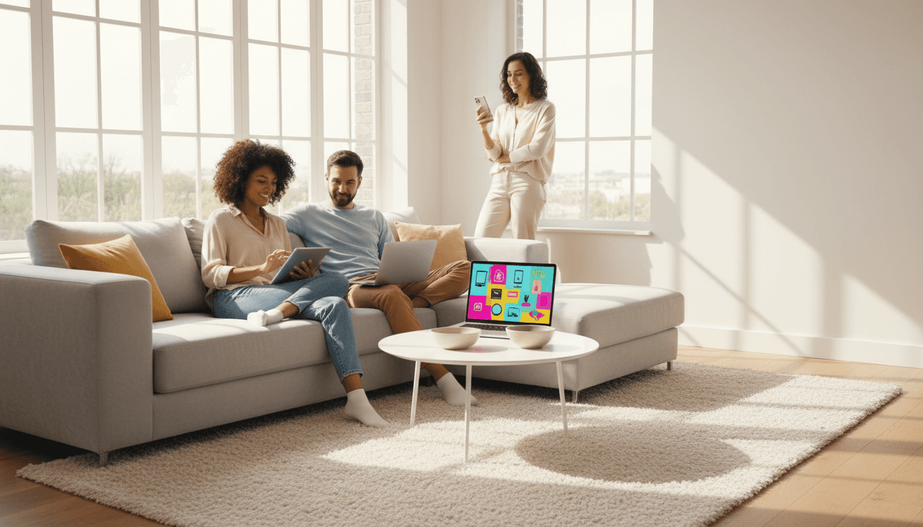 Multiple users exploring deals across devices