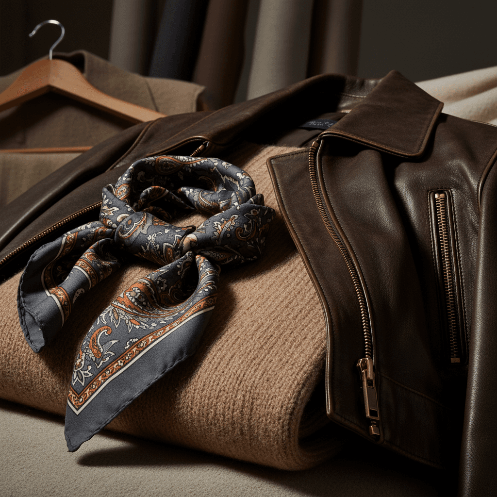 Fashion apparel and accessories displayed with quality focus