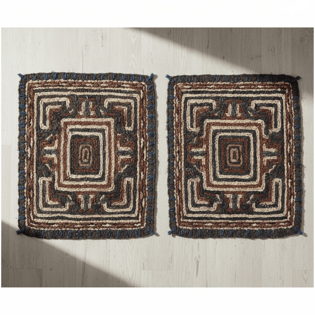 Premium car floor mats with detailed texture